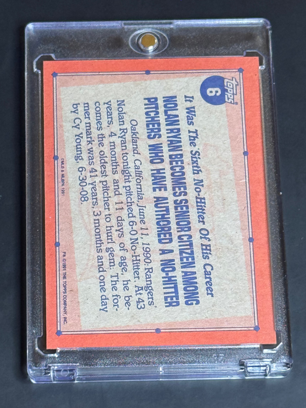 1990 Nolan Ryan #6