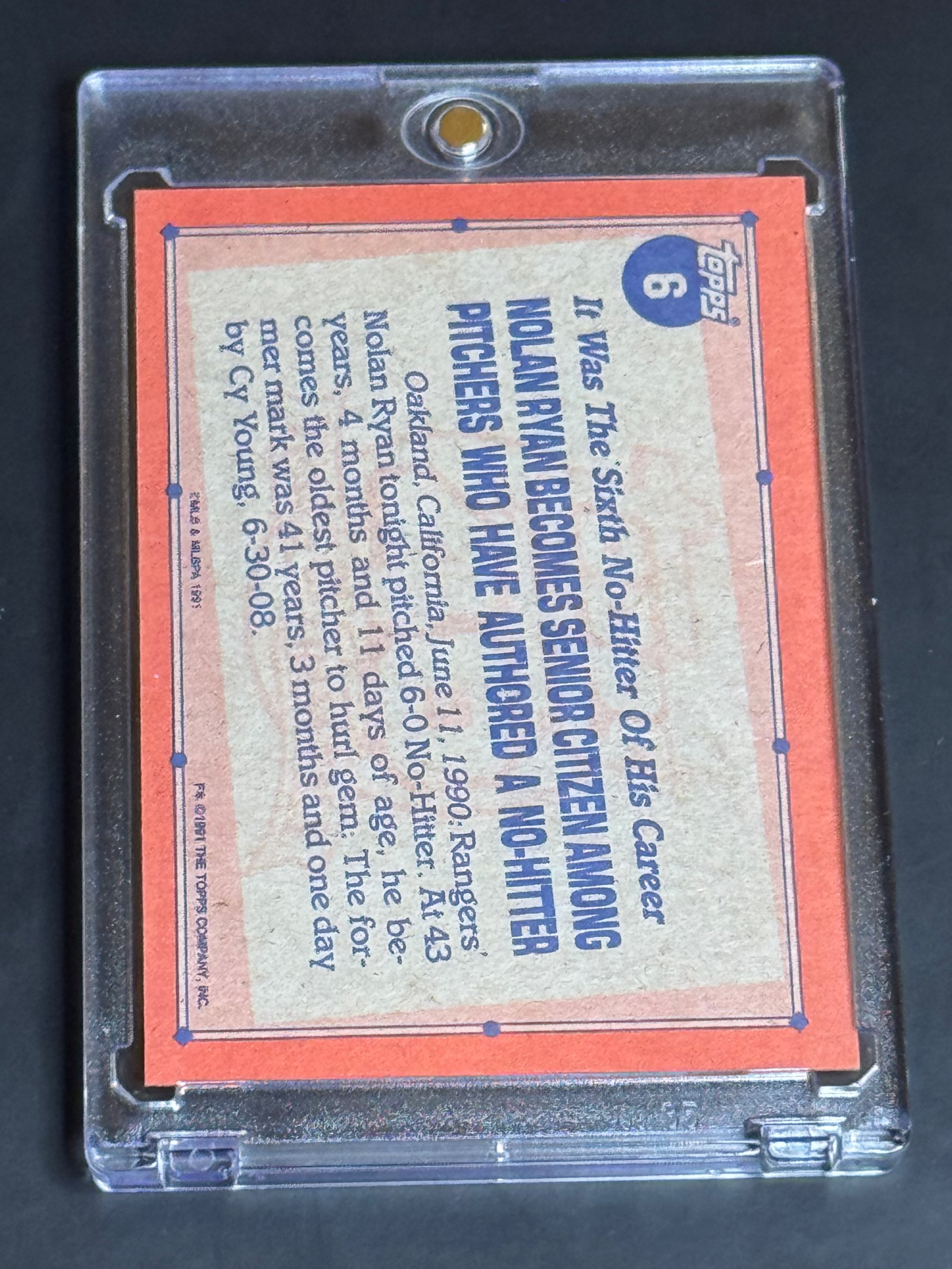 1990 Nolan Ryan #6