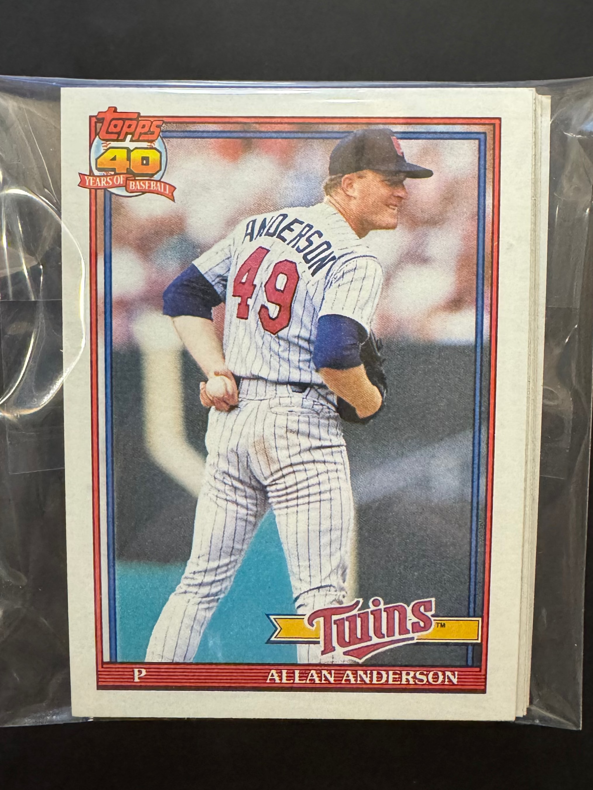 1991 Topps Minnesota Twins Team Lots
