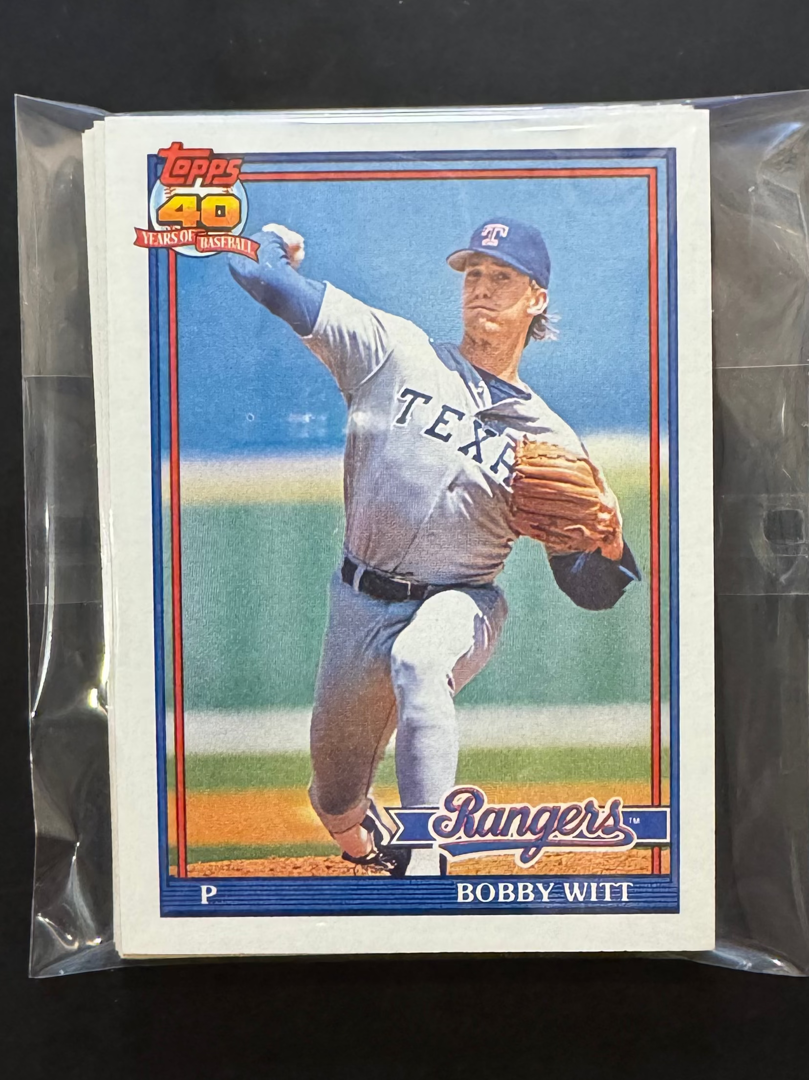 1991 Topps Texas Rangers Team Lots