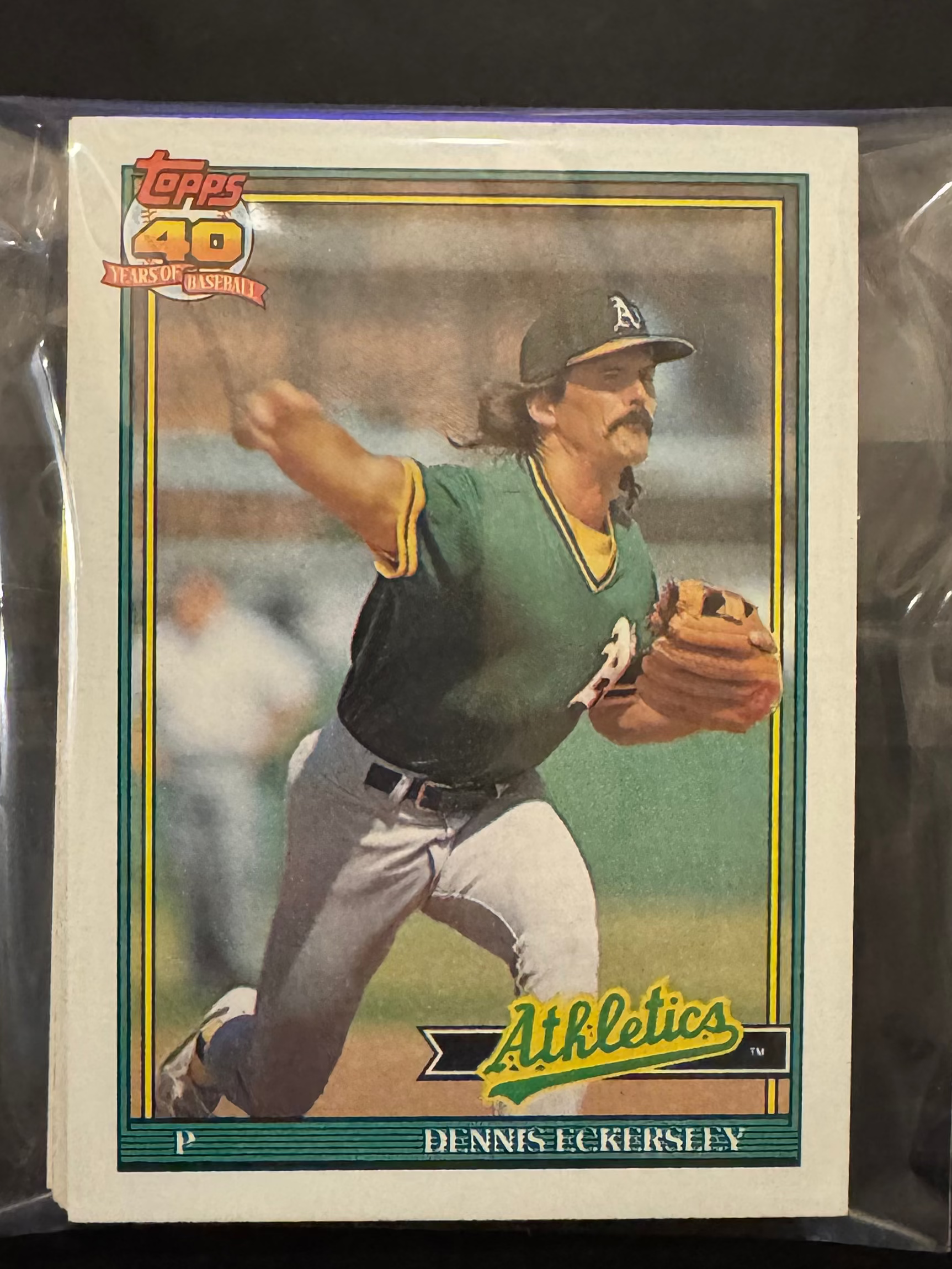 1991 Topps Athletics Team Lots