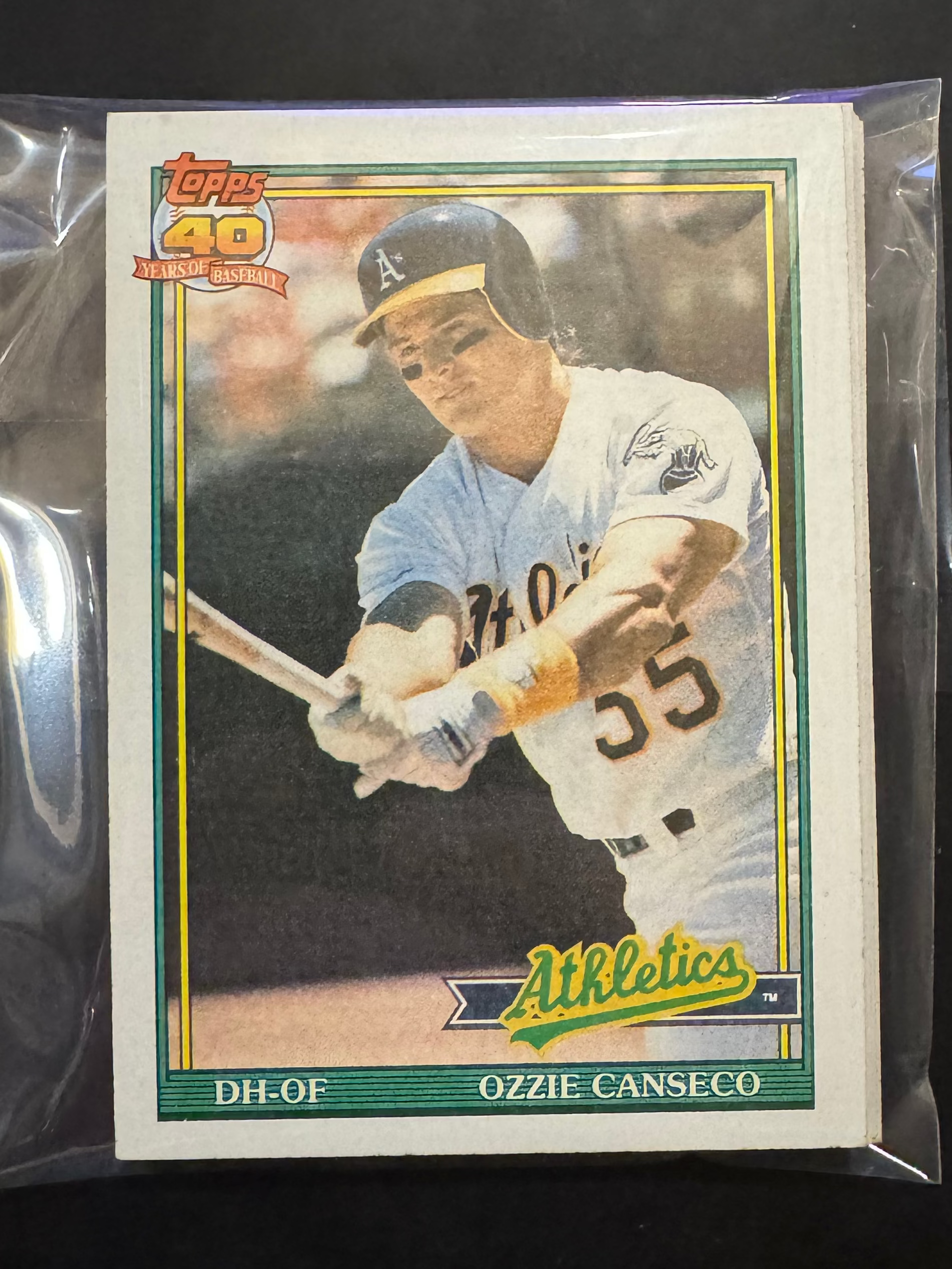 1991 Topps Athletics Team Lots