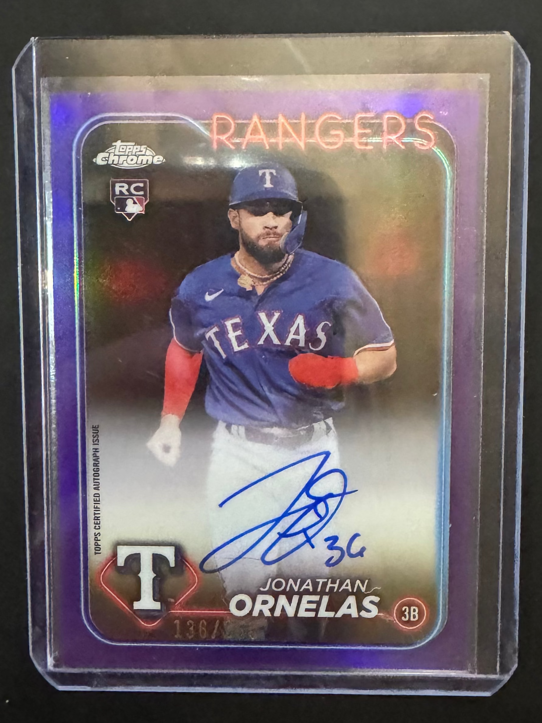 Jonathan Ornelas RC Autographed - Purple Refractor 136/250
