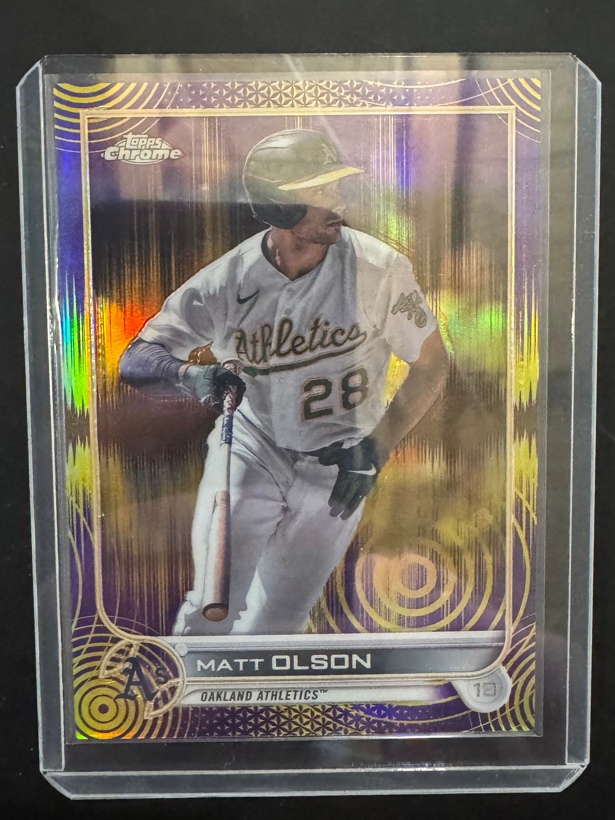 2022 Matt Olson Sonic Purple Yellow Pulse 57/299