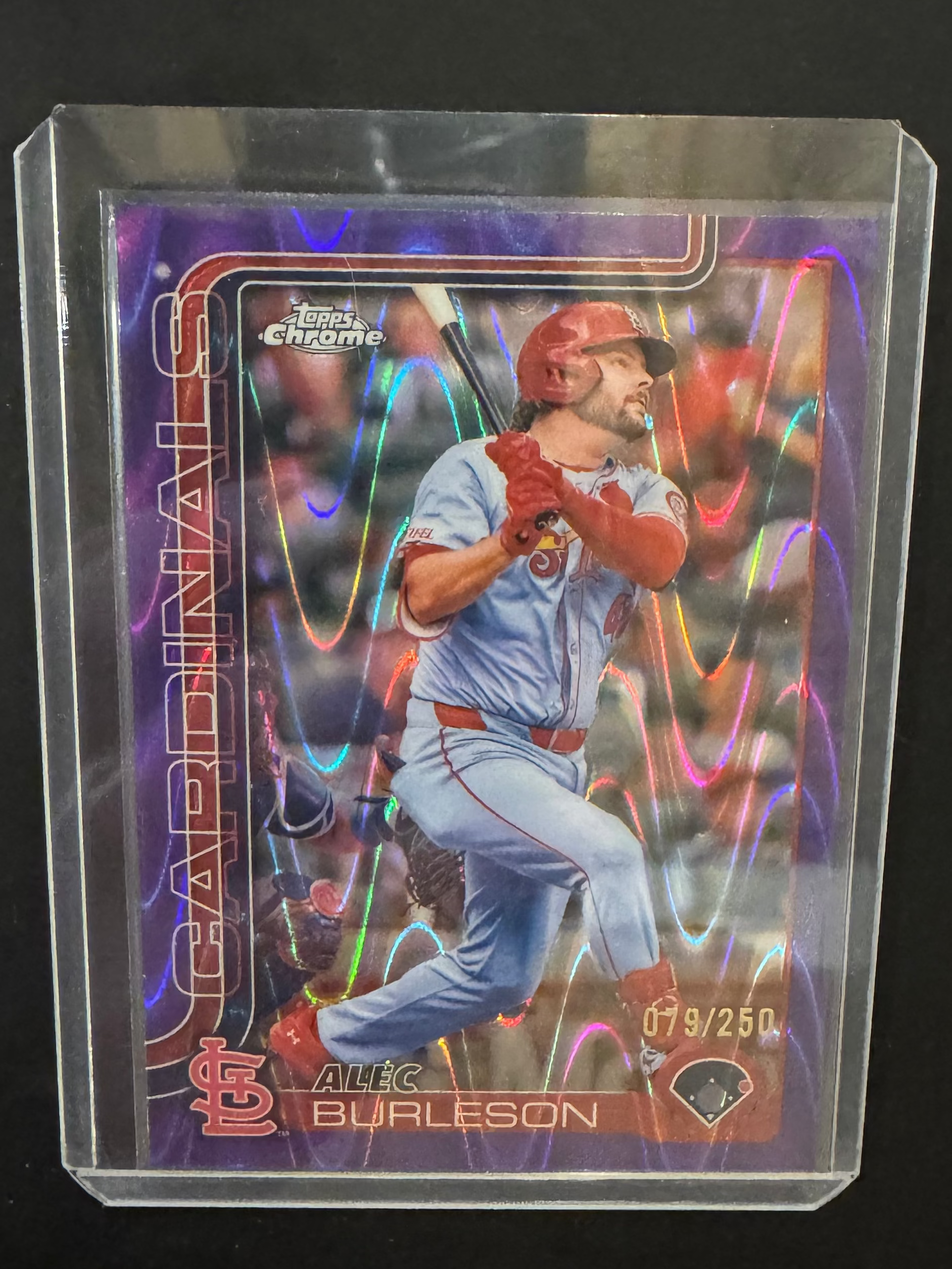 2025 Alec Burleson Purple Wave Refractor 79/250