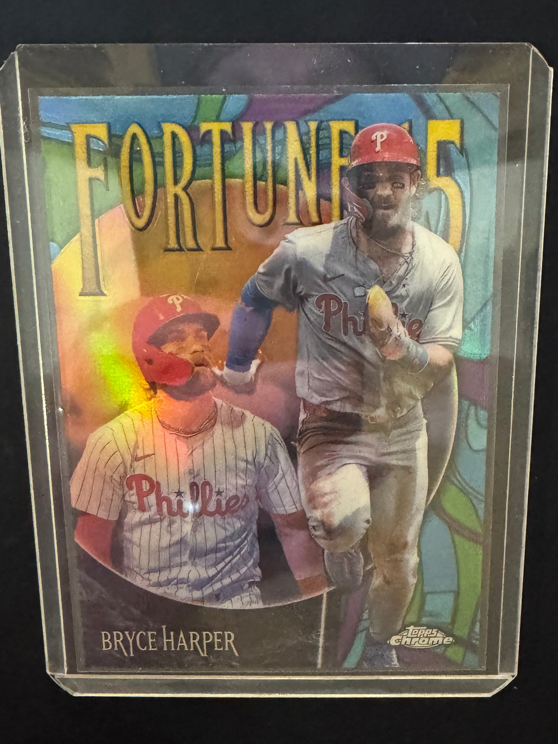 2025 Bryce Harper Fortune 5 Orange Refractor